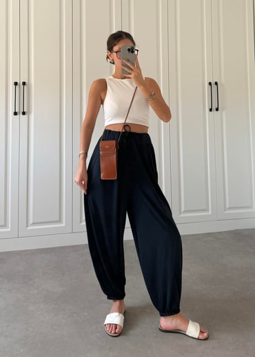 Oysh Modal Antrasit Jogger Eşofman