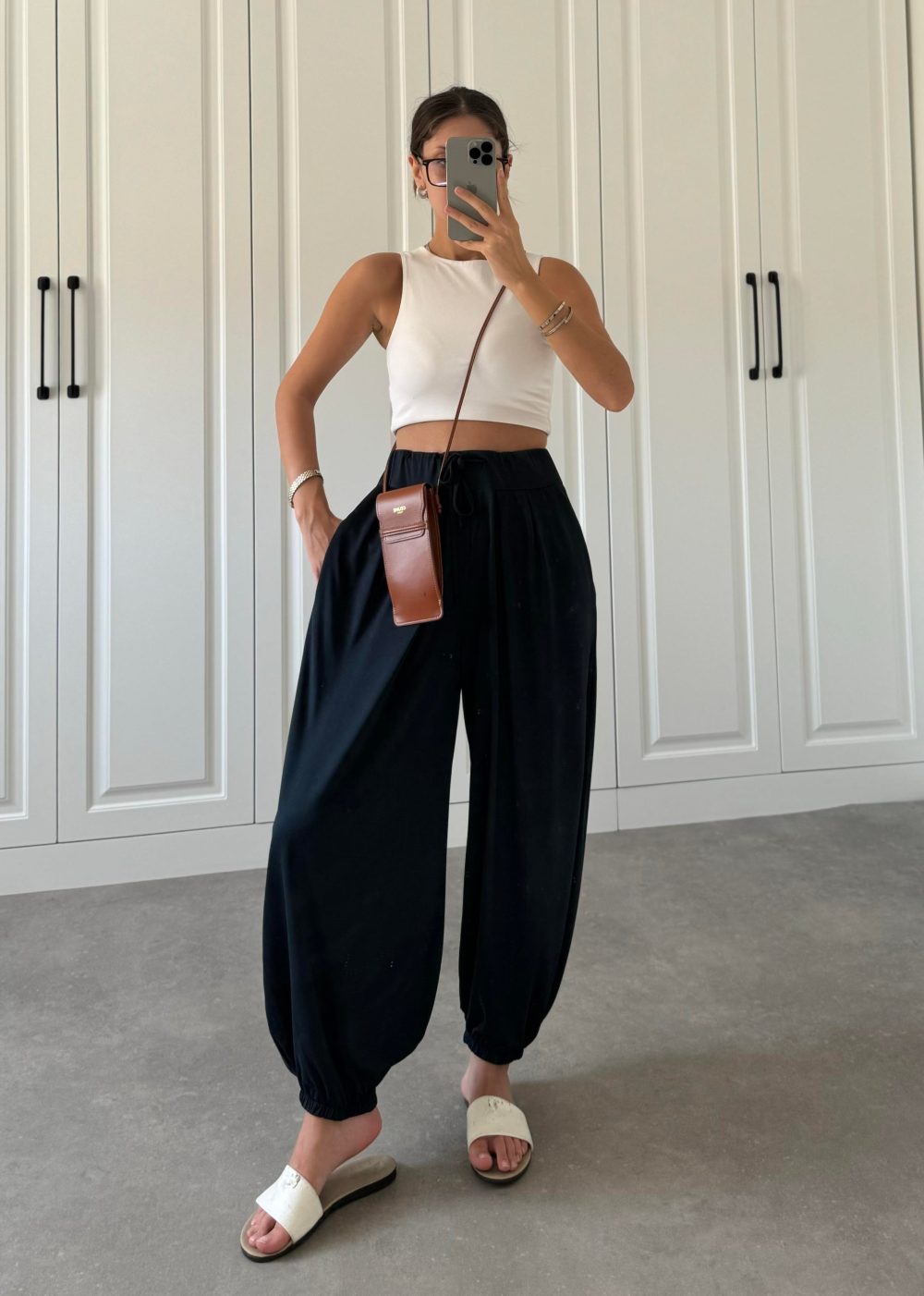 Oysh Modal Antrasit Jogger Eşofman - Görsel 4