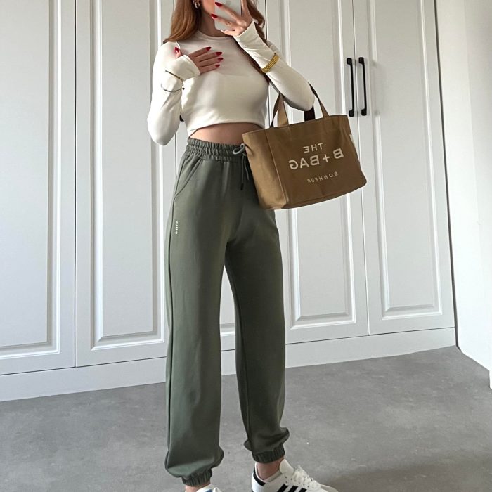 Oysh Haki Jogger Eşofman Altı