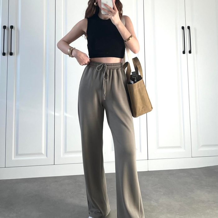 Oysho Kumaş Cappuccino Eşofman Altı