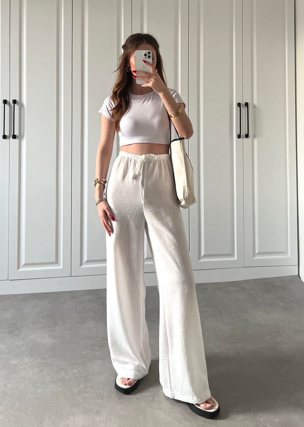 Zr Model Pinterest Beyaz Keten Pantolon